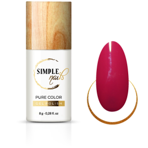SIMPLE NAILS UV/LED GEL POLISH PURE COLOR PINK RED 